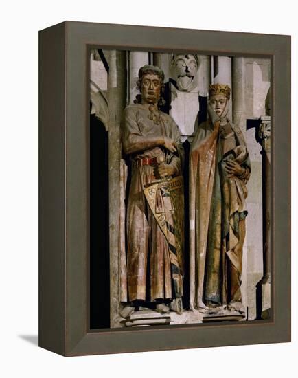 Count Ekkehard and Countess Uta, Donor Figures from the West Choir, 13th Century-null-Framed Premier Image Canvas