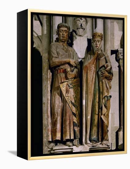 Count Ekkehard and Countess Uta, Donor Figures from the West Choir, 13th Century-null-Framed Premier Image Canvas