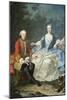 Count Giacomo Durazzo in the Guise of a Huntsman with His Wife-Martin van Meytens-Mounted Art Print