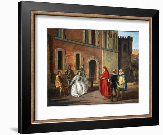 Count Lantieri De Paratico Introducing Dante During His Visit to Bornato Castle-null-Framed Giclee Print