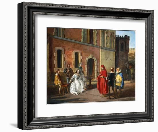 Count Lantieri De Paratico Introducing Dante During His Visit to Bornato Castle-null-Framed Giclee Print