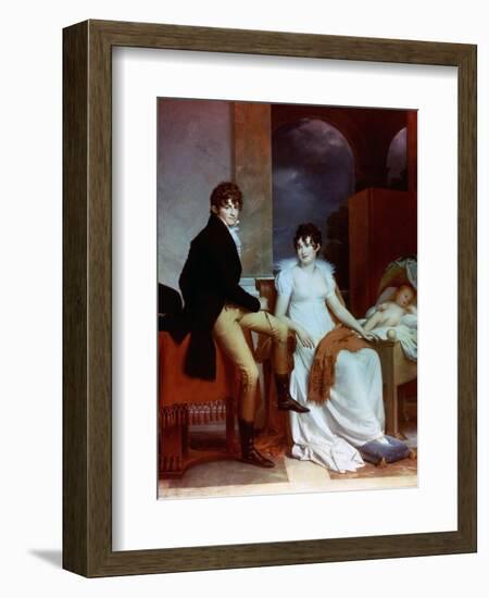 Count Moritz Christian Fries And Countess Fries And Their Child, 1804-Francois Gerard-Framed Giclee Print