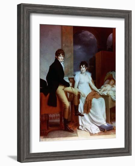 Count Moritz Christian Fries And Countess Fries And Their Child, 1804-Francois Gerard-Framed Giclee Print