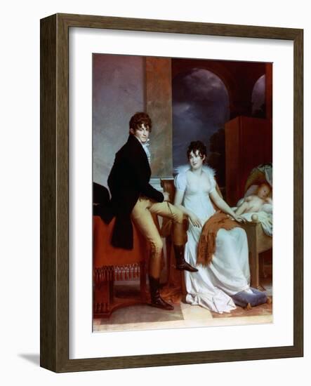 Count Moritz Christian Fries And Countess Fries And Their Child, 1804-Francois Gerard-Framed Giclee Print