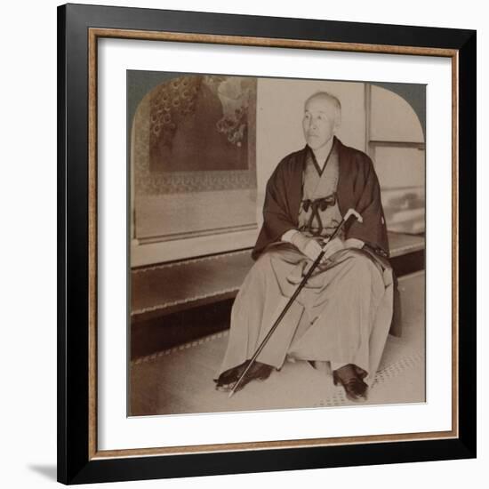 'Count Okuma, Ex-Minister of Foreign Affairs, at home, Tokyo, Japan', 1904-Unknown-Framed Photographic Print