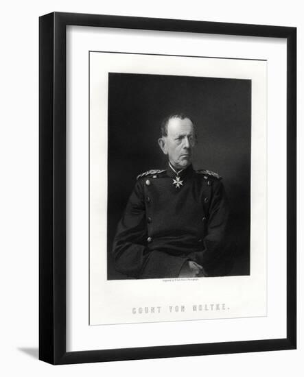 Count Von Moltke, (1800-189), Famous German Field Marshal, 19th Century-W Holl-Framed Giclee Print