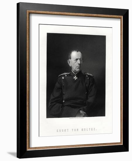 Count Von Moltke, (1800-189), Famous German Field Marshal, 19th Century-W Holl-Framed Giclee Print