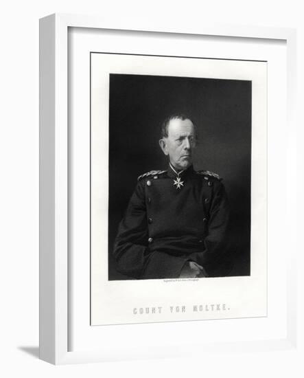 Count Von Moltke, (1800-189), Famous German Field Marshal, 19th Century-W Holl-Framed Giclee Print