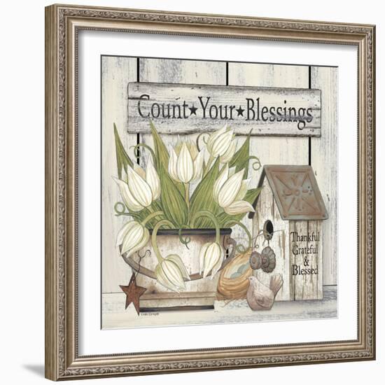 Count Your Blessing Still Life-Linda Spivey-Framed Art Print