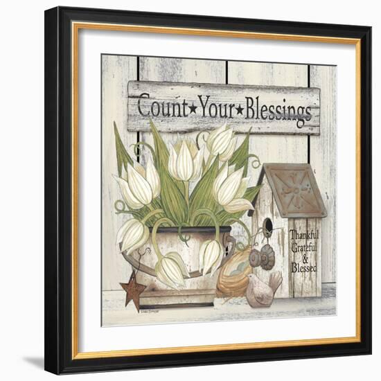 Count Your Blessing Still Life-Linda Spivey-Framed Art Print