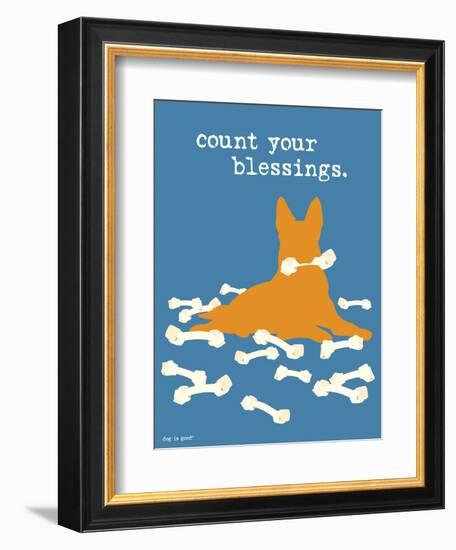 Count Your Blessings-Dog is Good-Framed Premium Giclee Print