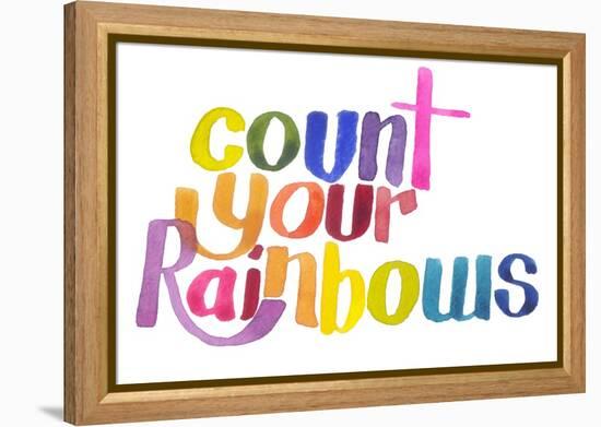 Count Your Rainbows-Kerstin Stock-Framed Stretched Canvas