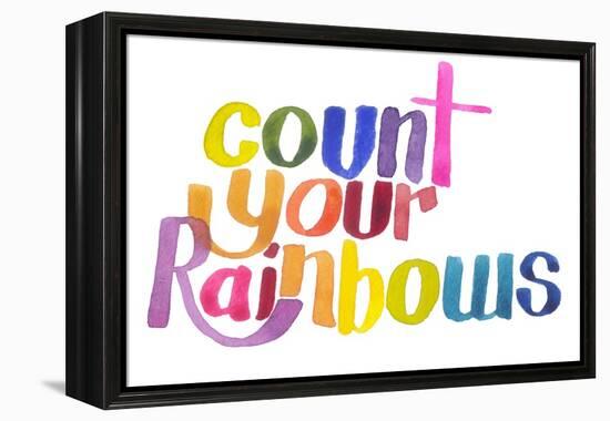 Count Your Rainbows-Kerstin Stock-Framed Stretched Canvas