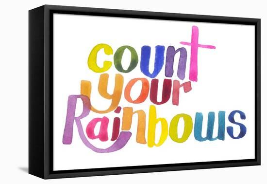 Count Your Rainbows-Kerstin Stock-Framed Stretched Canvas