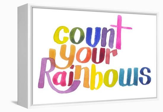 Count Your Rainbows-Kerstin Stock-Framed Stretched Canvas