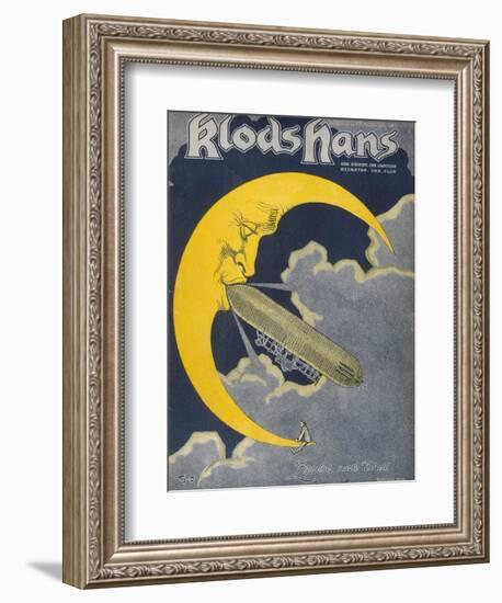 Count Zeppelin's Next Destination - the Moon!-null-Framed Photographic Print