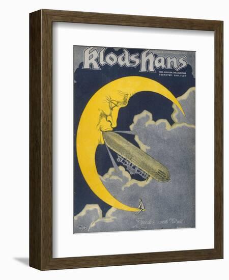 Count Zeppelin's Next Destination - the Moon!-null-Framed Photographic Print