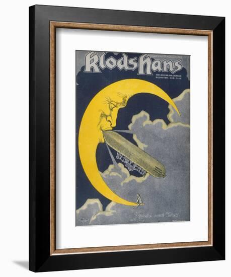 Count Zeppelin's Next Destination - the Moon!-null-Framed Photographic Print