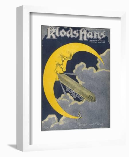 Count Zeppelin's Next Destination - the Moon!-null-Framed Photographic Print