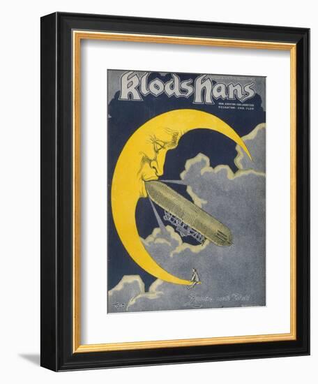 Count Zeppelin's Next Destination - the Moon!-null-Framed Photographic Print