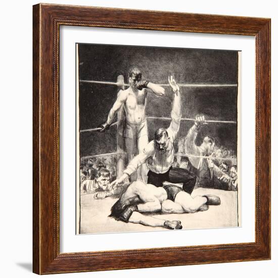 Counted Out, 1921-George Wesley Bellows-Framed Giclee Print