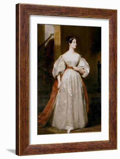 Countess Augusta Ada Lovelace (1815-185), English Mathematician and Writer-Margaret Carpenter-Framed Giclee Print