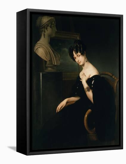 Countess Cristina Barbiano de Belgioioso-Francesco Hayez-Framed Premier Image Canvas