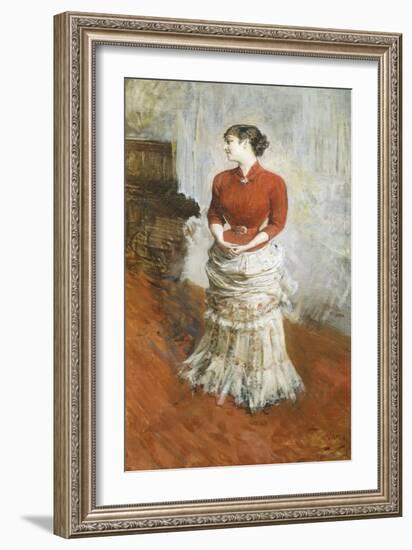 Countess De Rasty Standing, Circa 1878-Giovanni Boldini-Framed Giclee Print