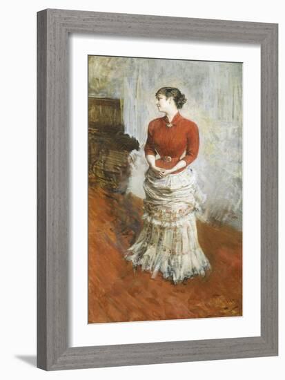 Countess De Rasty Standing, Circa 1878-Giovanni Boldini-Framed Giclee Print