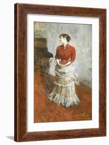 Countess De Rasty Standing, Circa 1878-Giovanni Boldini-Framed Giclee Print