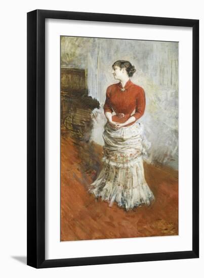 Countess De Rasty Standing, Circa 1878-Giovanni Boldini-Framed Giclee Print