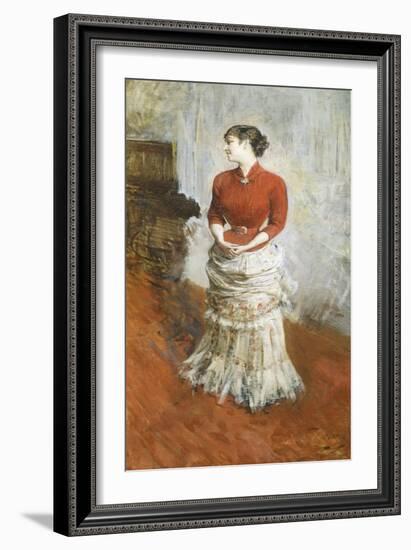 Countess De Rasty Standing, Circa 1878-Giovanni Boldini-Framed Giclee Print