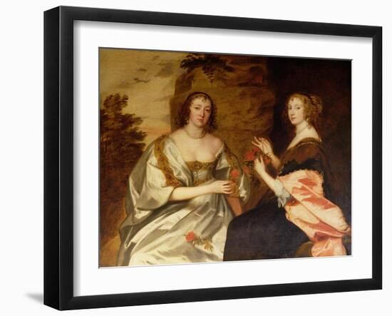 Countess of Morton (D.1654) and Mrs. Killigrew (D.1638)-Sir Anthony Van Dyck-Framed Giclee Print