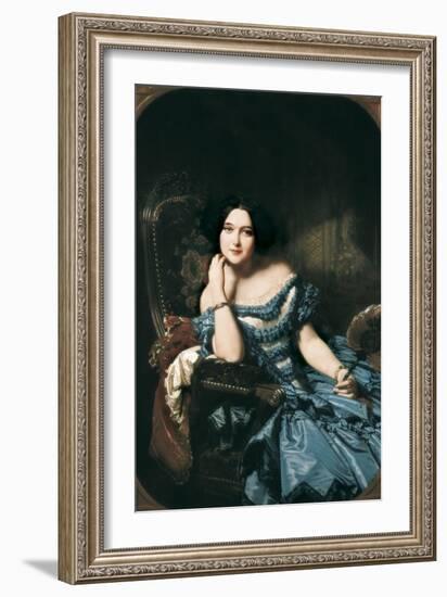 Countess of Vilches-Federico de Madrazo y Kuntz-Framed Art Print