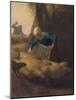 Counting the Flock, 1847-49-Jean-Francois Millet-Mounted Giclee Print