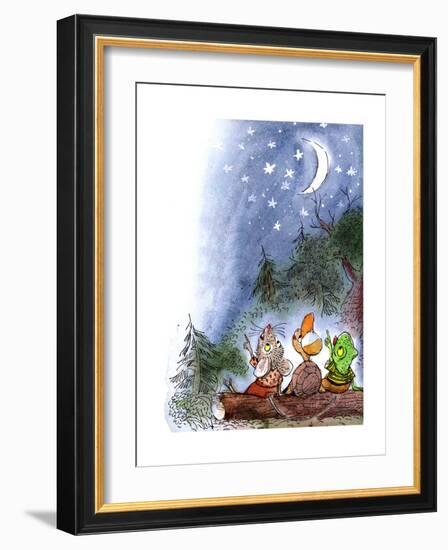 Counting the Stars - Turtle-Valeri Gorbachev-Framed Premium Giclee Print