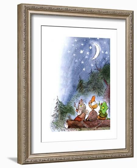 Counting the Stars - Turtle-Valeri Gorbachev-Framed Giclee Print