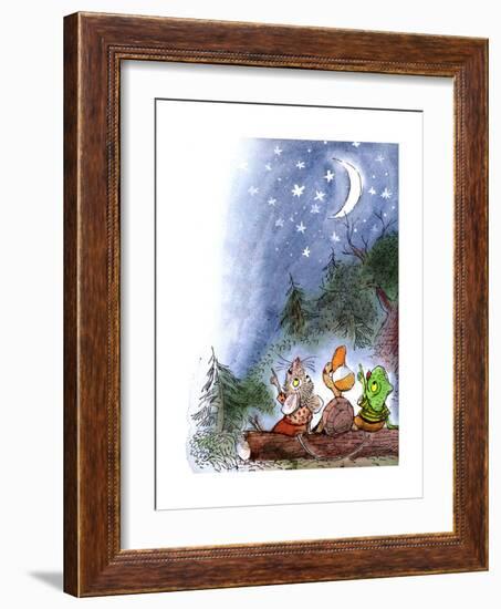 Counting the Stars - Turtle-Valeri Gorbachev-Framed Giclee Print