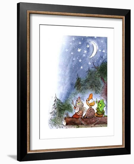 Counting the Stars - Turtle-Valeri Gorbachev-Framed Giclee Print