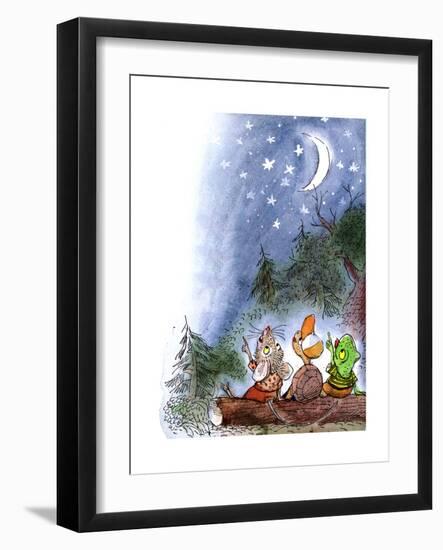 Counting the Stars - Turtle-Valeri Gorbachev-Framed Giclee Print