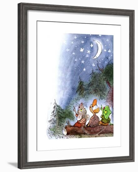 Counting the Stars - Turtle-Valeri Gorbachev-Framed Giclee Print