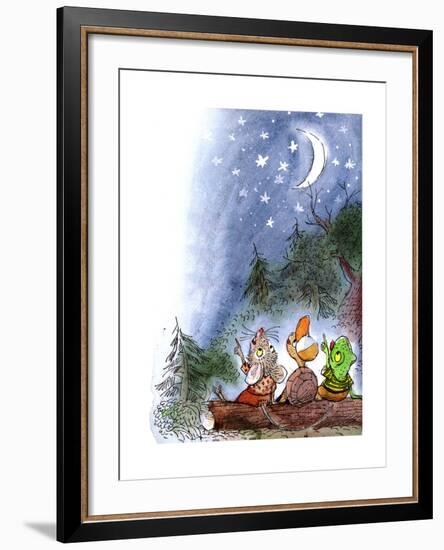 Counting the Stars - Turtle-Valeri Gorbachev-Framed Giclee Print