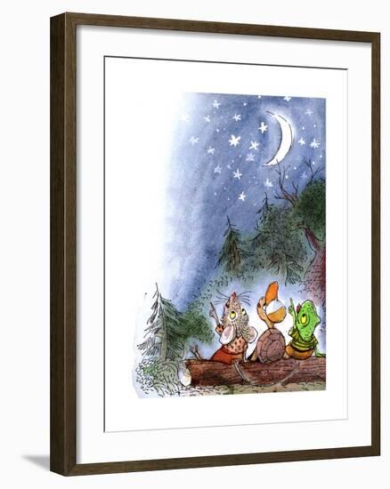 Counting the Stars - Turtle-Valeri Gorbachev-Framed Giclee Print