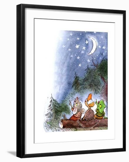 Counting the Stars - Turtle-Valeri Gorbachev-Framed Giclee Print