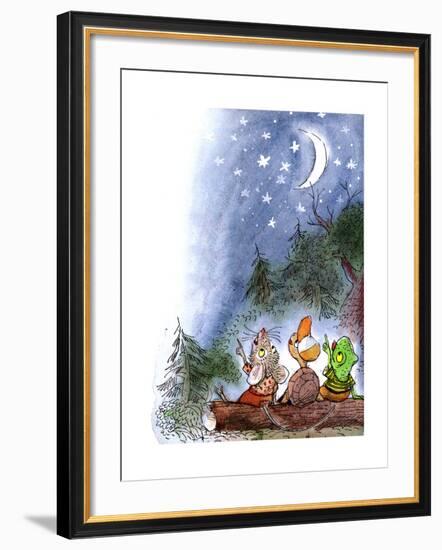 Counting the Stars - Turtle-Valeri Gorbachev-Framed Giclee Print