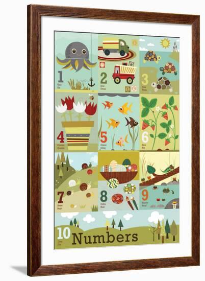 Counting to Ten-Jenn Ski-Framed Art Print