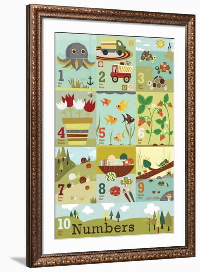 Counting to Ten-Jenn Ski-Framed Art Print