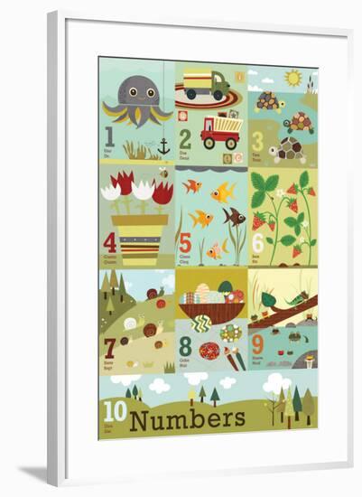 Counting to Ten-Jenn Ski-Framed Art Print