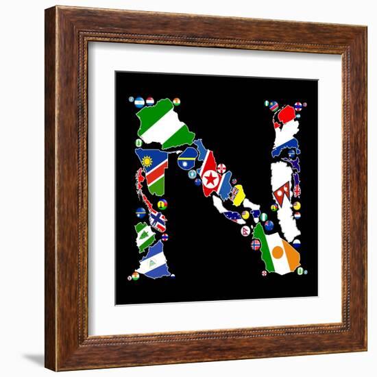 Countries Of N-Tonygers-Framed Art Print