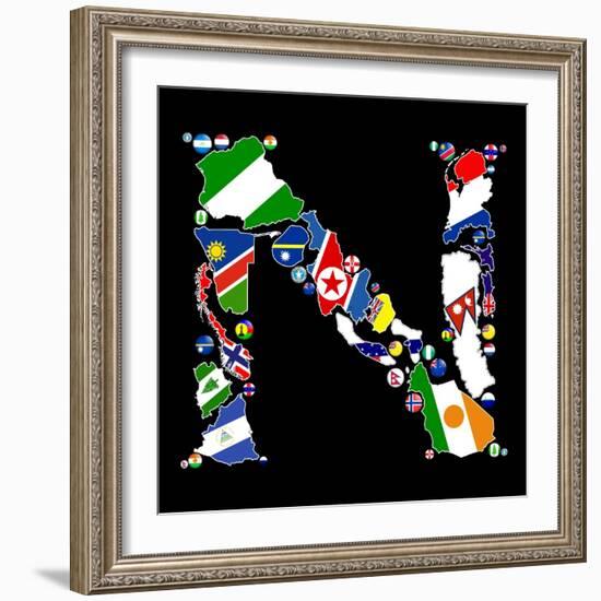 Countries Of N-Tonygers-Framed Premium Giclee Print